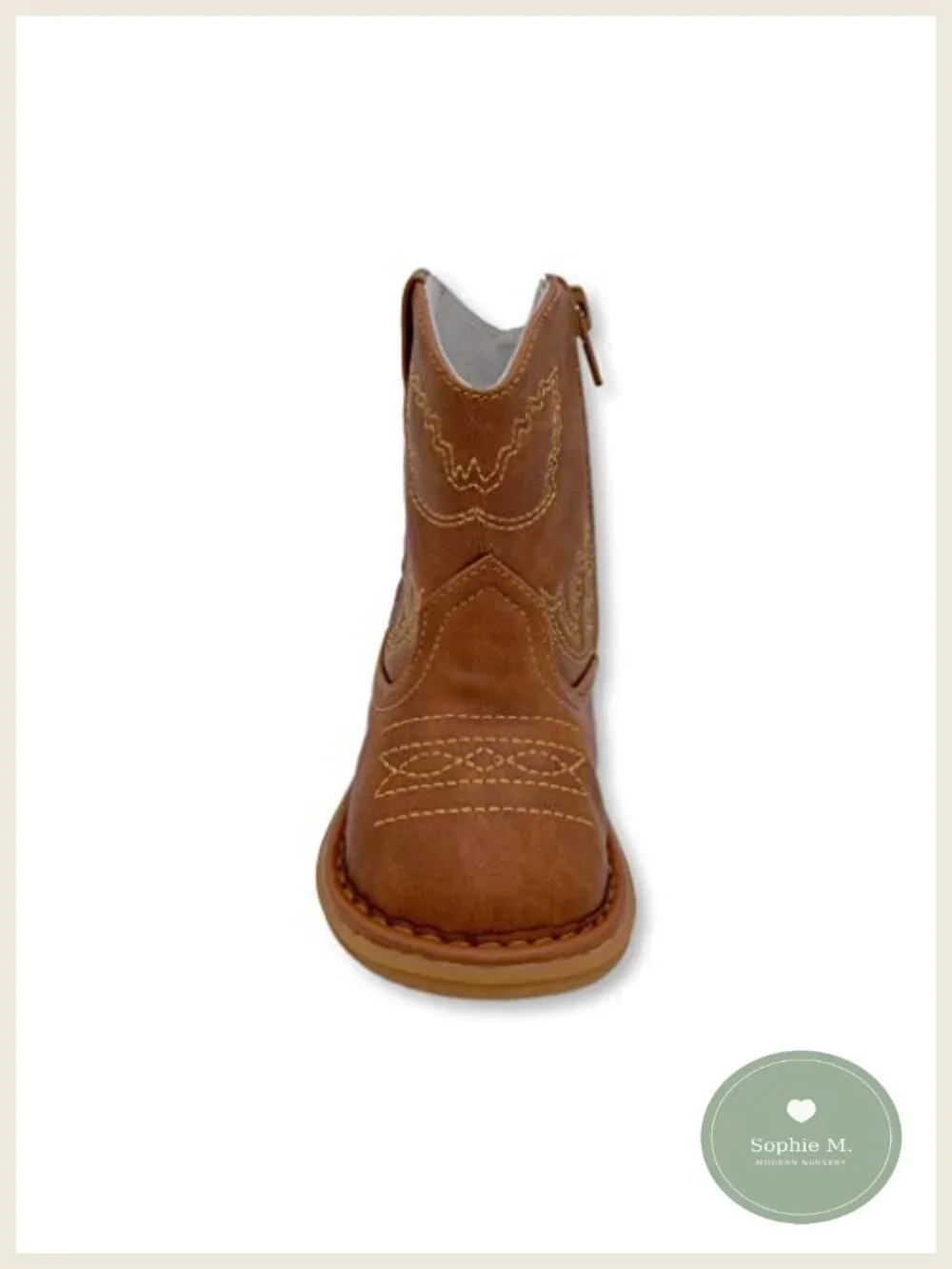 Toddler Squeaky Boots Removable Squeaker Hook & Loop Faux Leather